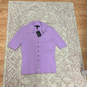 NWT Maje Knit Short Sleeve Sweater